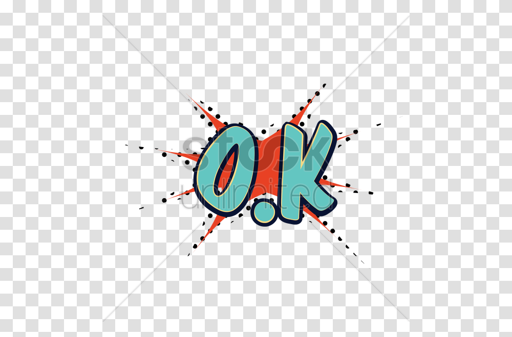 Ok Comic Speech Vector Image, Bow, Insect, Invertebrate, Animal Transparent Png