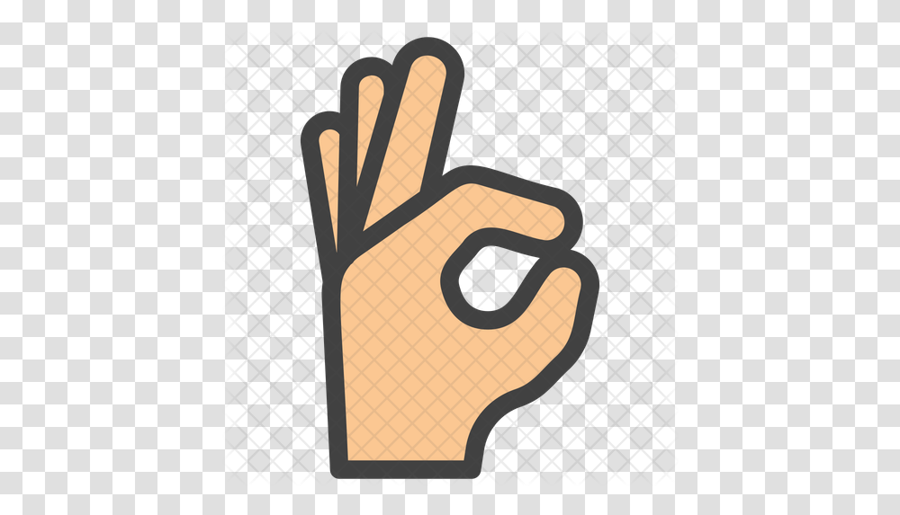 Ok Gesture Emoji Icon Illustration, Hand, Text, Guitar, Leisure Activities Transparent Png