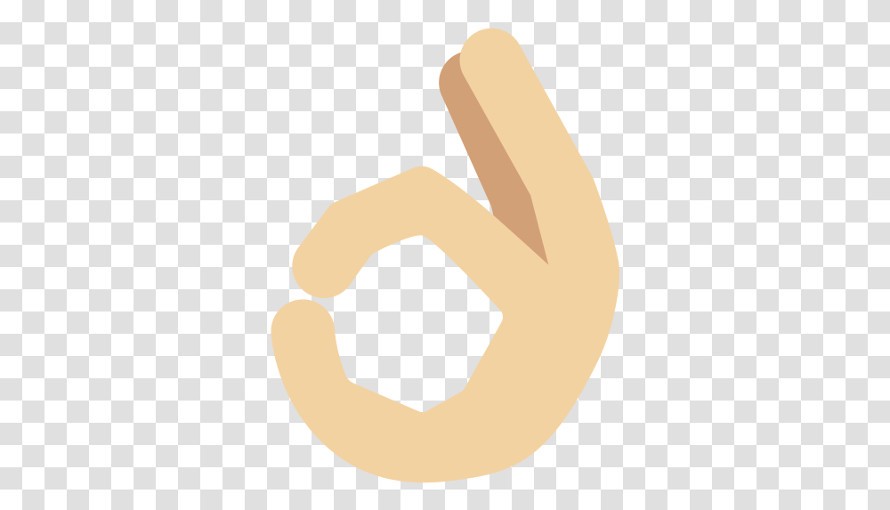 Ok Hand Medium Light Skin Tone Emoji Ok Emoji, Symbol, Text, Logo, Trademark Transparent Png