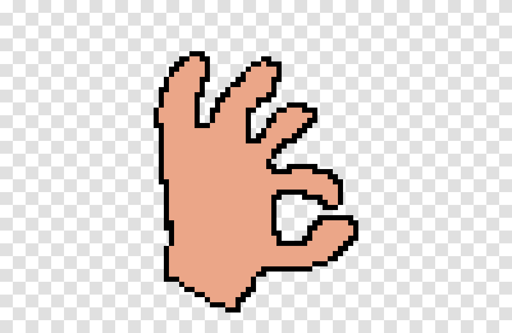 Ok Hand Pixel Art Maker, Cross, Face, Finger Transparent Png