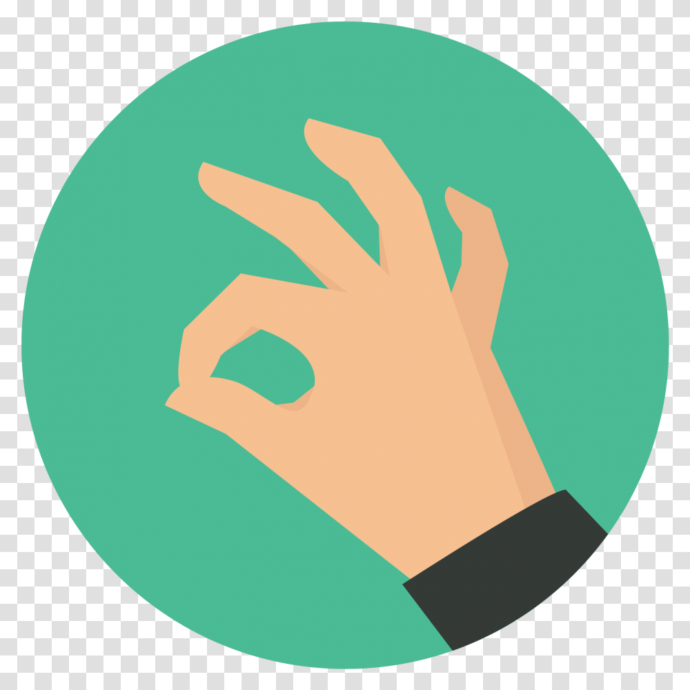 Ok Hand Sign Svg, Face, Smile, Logo Transparent Png