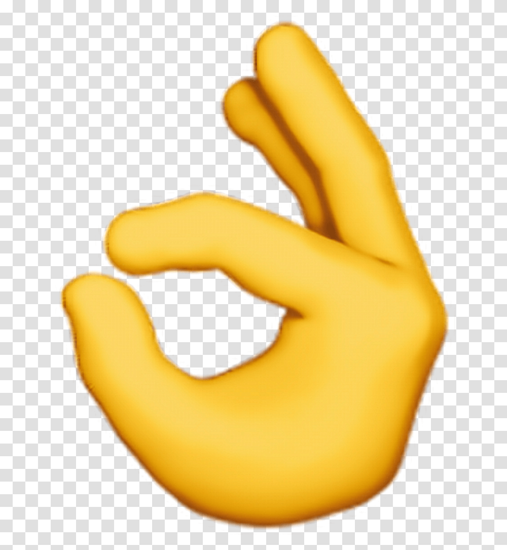 Ok Sign Clipart Ok Emoji, Hand, Finger, Food Transparent Png