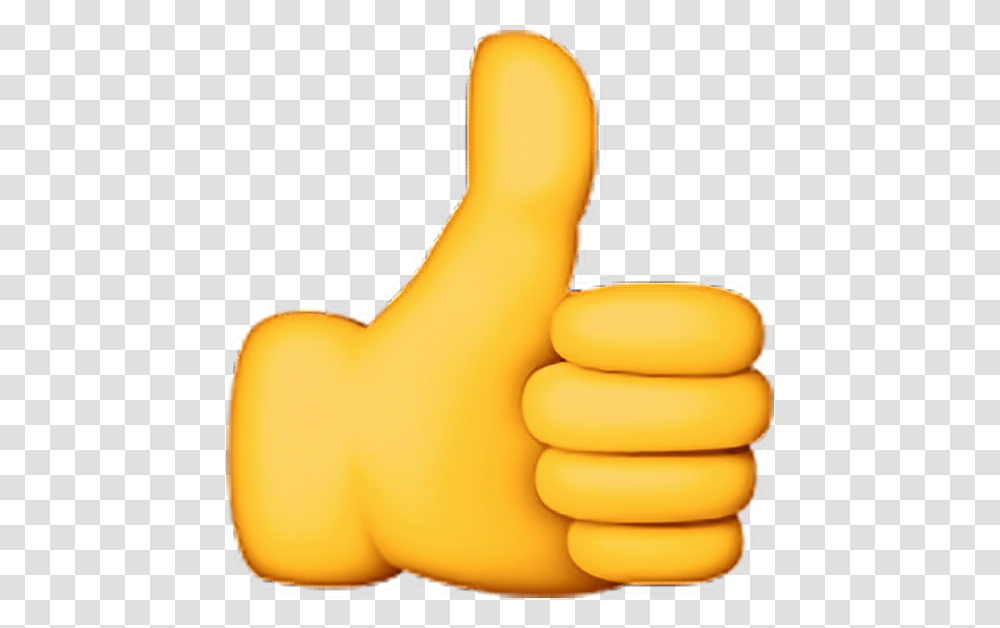 Ok Thumbsup Good Emoji Yellow Fine Emojisticker Yes Lik, Thumbs Up, Finger Transparent Png