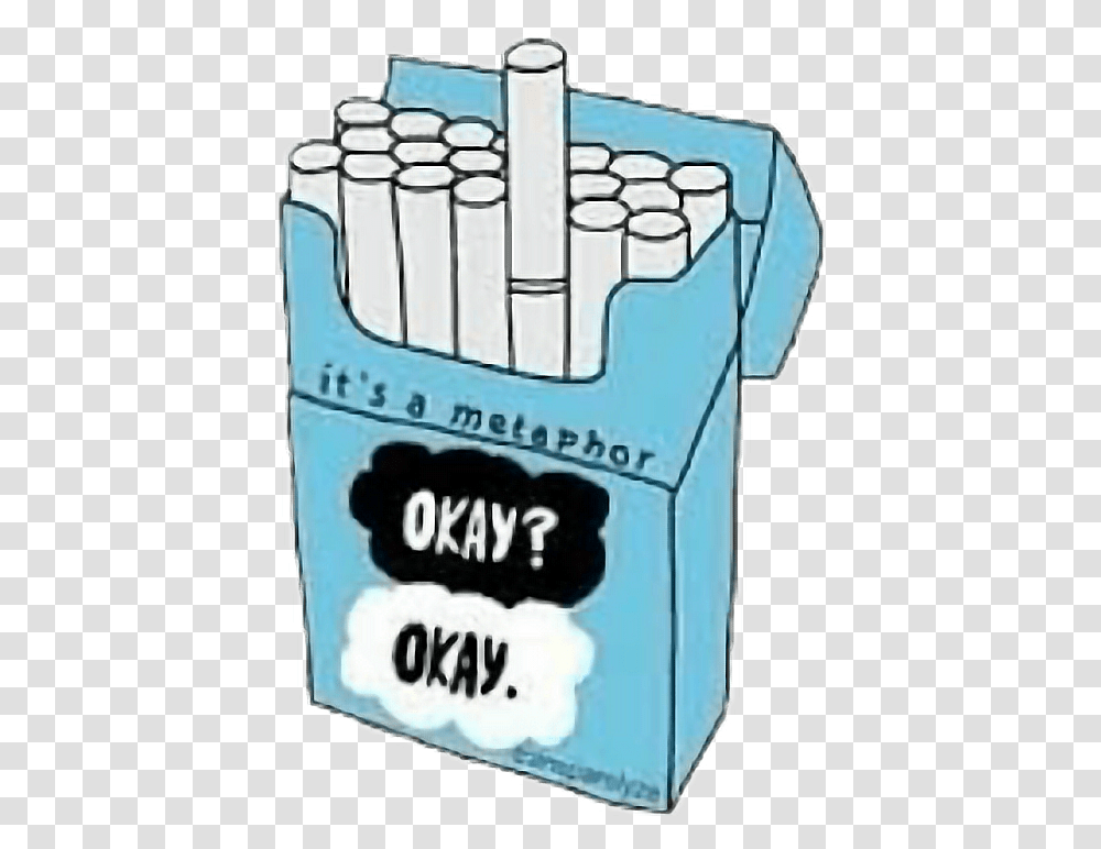 Okay Cigarro Cigarrillo Tumblr Fault In Our Stars Art, Book, Word, Mailbox, Letterbox Transparent Png