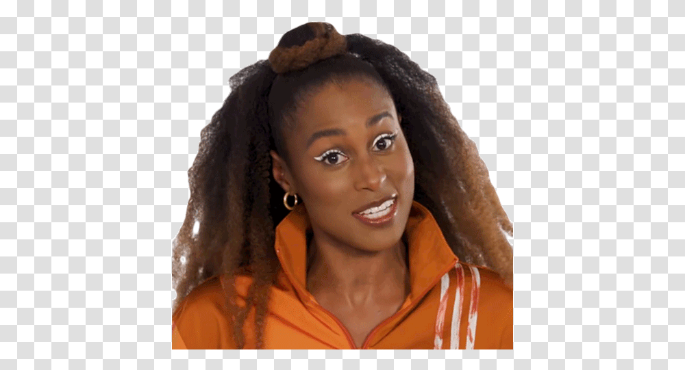 Okay Issa Rae Gif Okay Issarae Cosmopolitan Discover & Share Gifs Curly, Face, Person, Human, Clothing Transparent Png