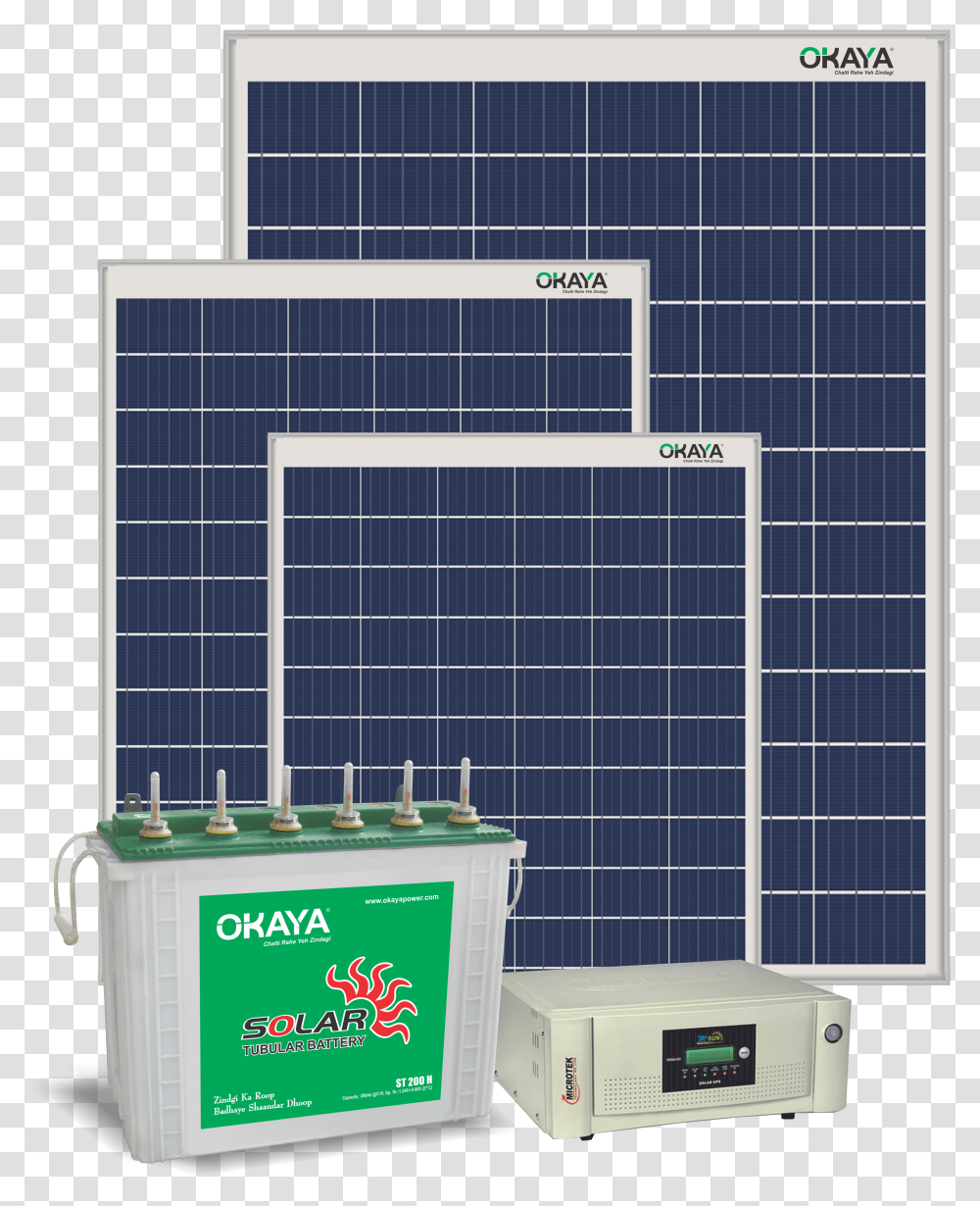 Okaya Solar Battery Transparent Png