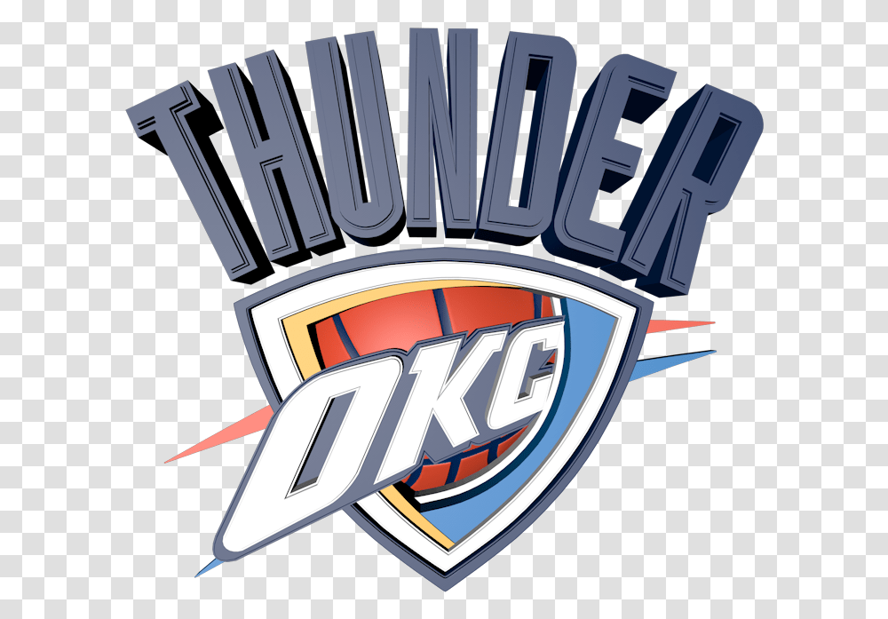 Okc Thunder Images Clipart Oklahoma City Thunder, Logo, Symbol, Trademark, Wristwatch Transparent Png