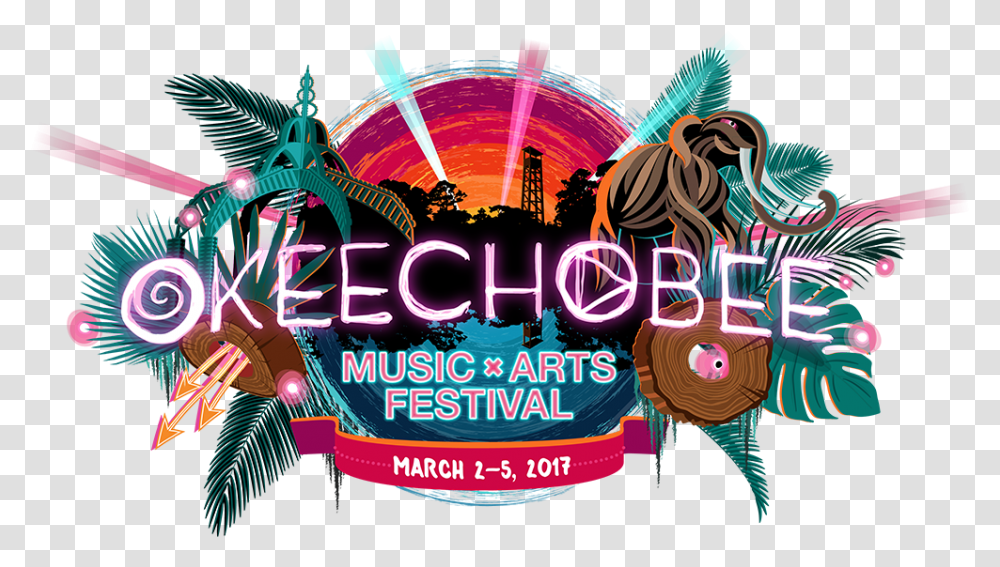 Okeechobee Music Festival Logo, Poster, Advertisement, Flyer, Paper Transparent Png