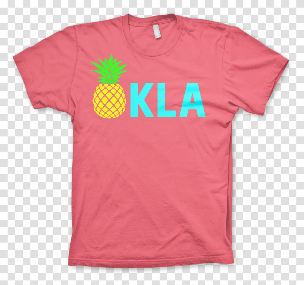 Okla Pineapple Download T Shirt, Apparel, T-Shirt Transparent Png