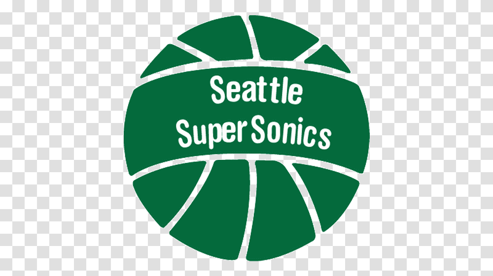 Oklahoma City Thunder Logo History Retroseasons Seattle Supersonics, Ball, Sport, Tennis Ball, Volleyball Transparent Png