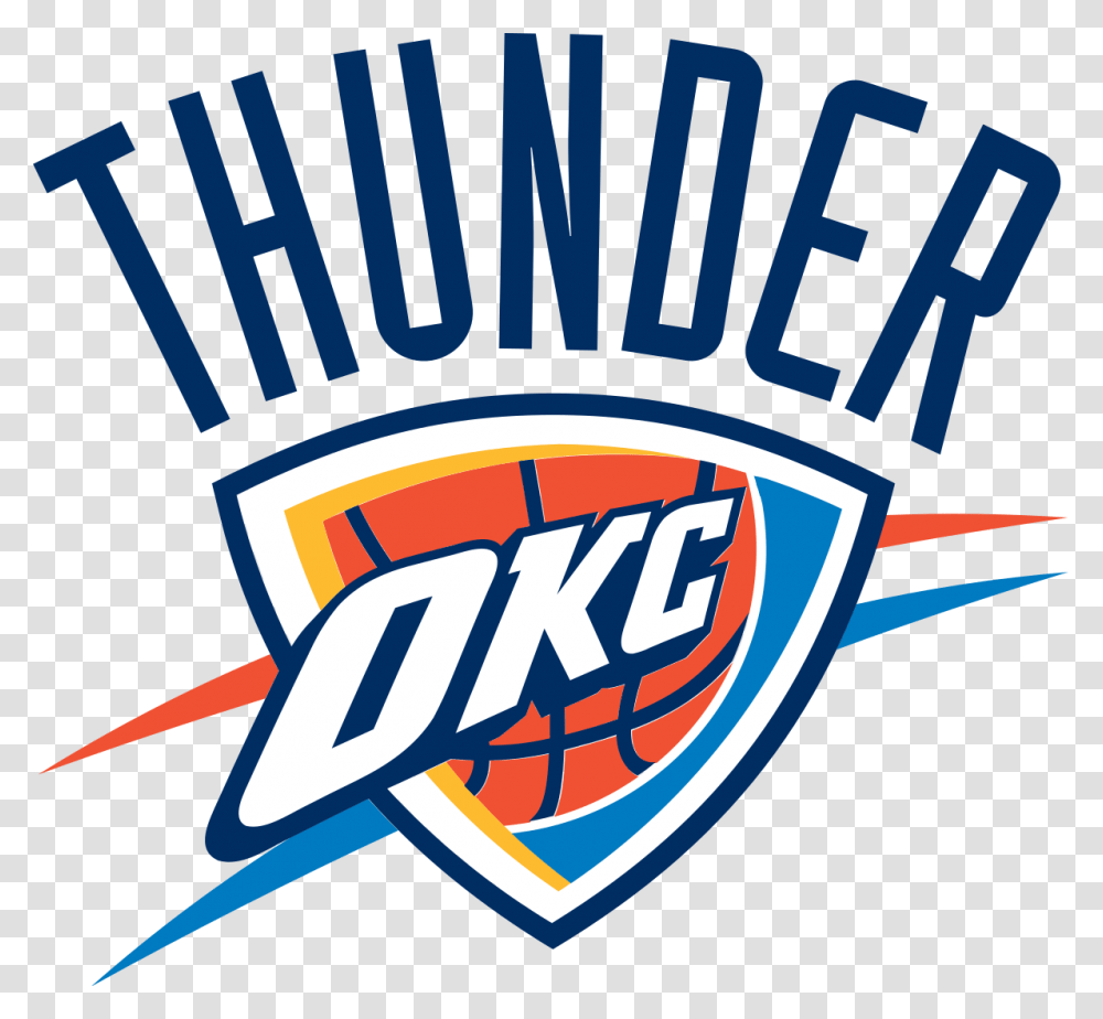 Oklahoma City Thunder, Logo, Trademark Transparent Png