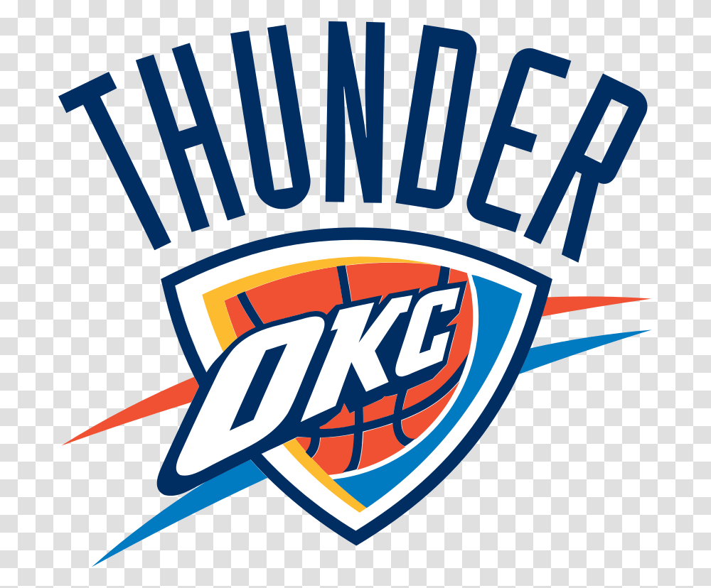 Oklahoma City Thunder Oklahoma City Thunder, Logo, Trademark Transparent Png