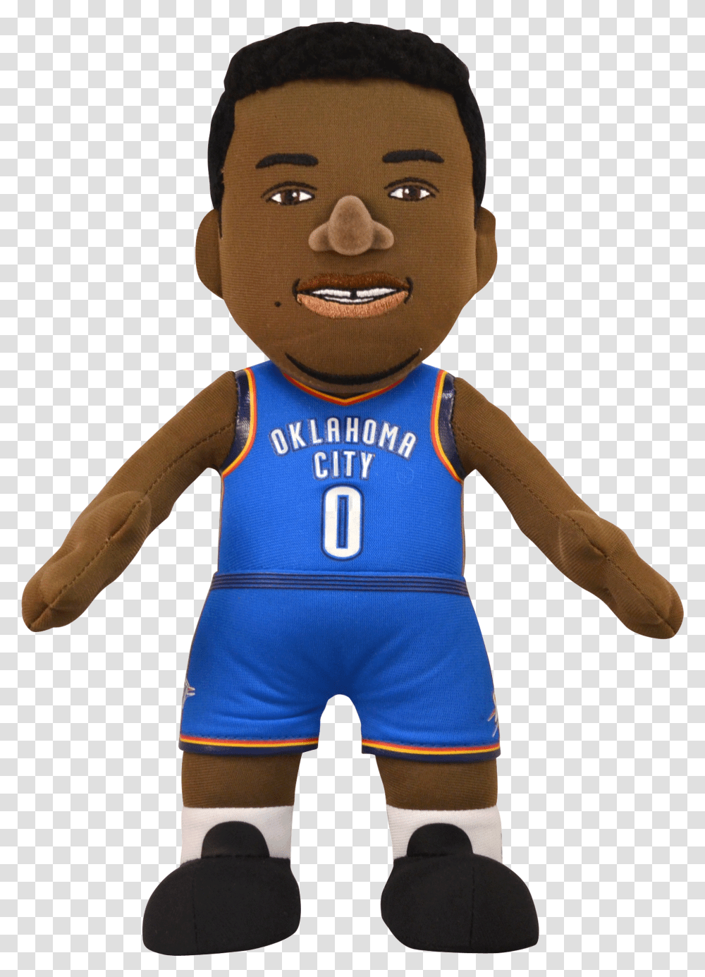 Oklahoma City Thunder Russell Westbrook Oklahoma City Thunder Jersey, Person, Human, Doll, Toy Transparent Png