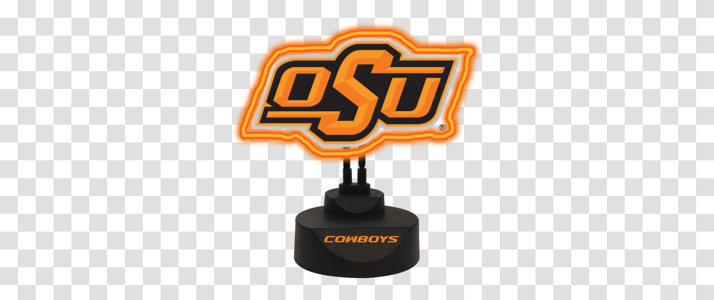 Oklahoma State Cowboys Team Logo Neon Oklahoma State University, Text, Lamp, Light Transparent Png