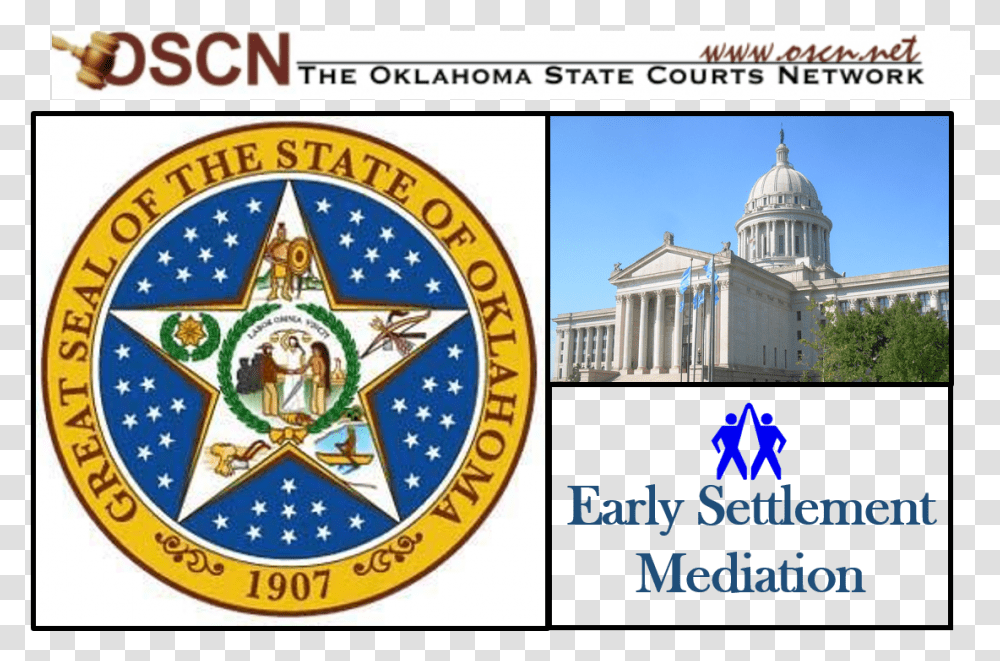 Oklahoma State Seal 2019, Logo, Building, Dome Transparent Png