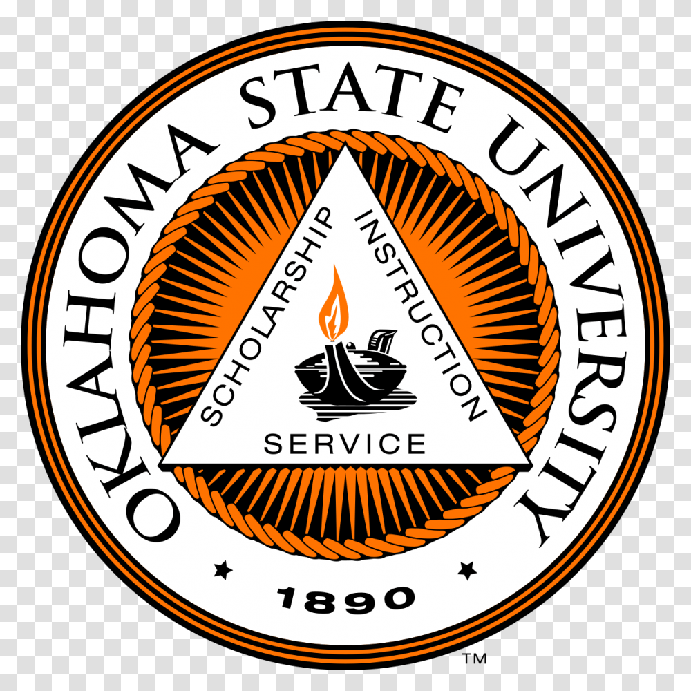 Oklahoma State Universitystillwater, Logo, Trademark, Badge Transparent Png