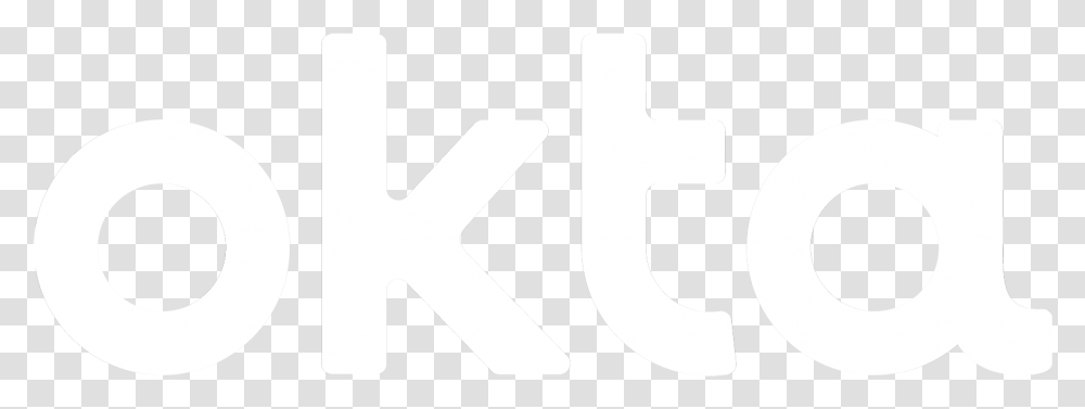 Okta White Okta Logo White, Text, Word, Symbol, Alphabet Transparent Png