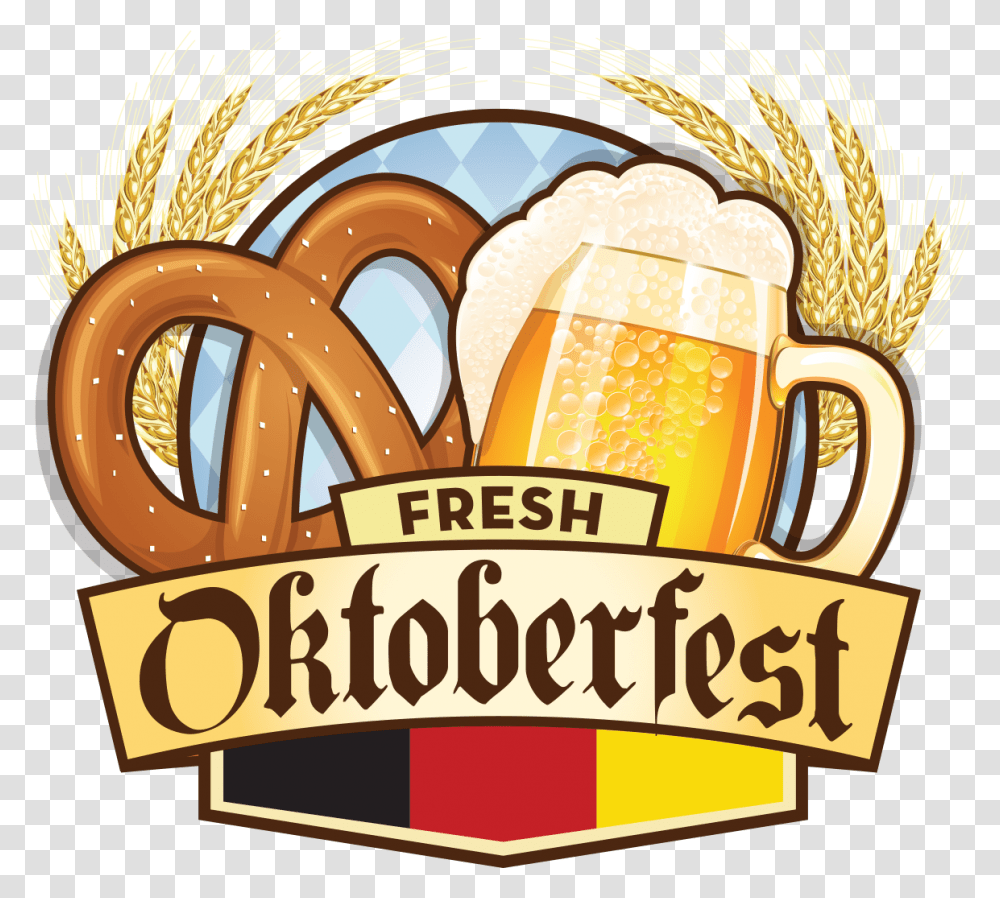 Oktoberfest Logo, Bread, Food, Cracker, Stein Transparent Png