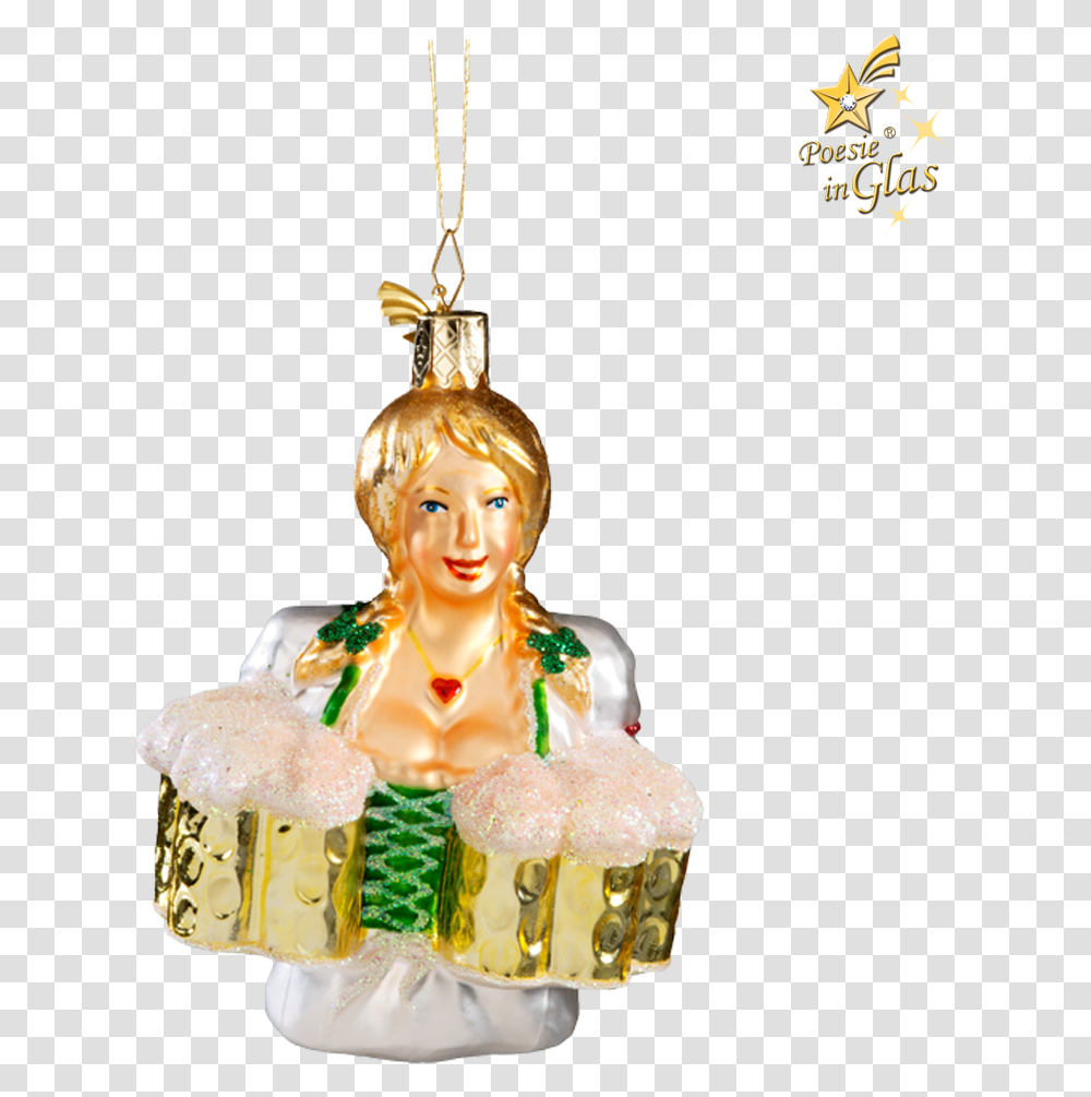 Oktoberfest Waitress Bavarian Waitress Ornament, Figurine, Person, Human, Toy Transparent Png