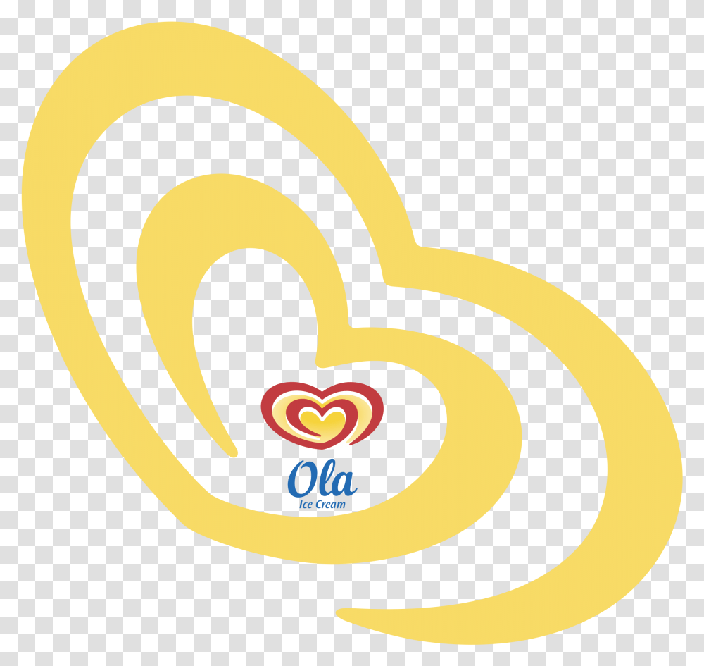 Ola Ice Cream Logo & Svg Vector Freebie Supply Heart, Spiral, Sweets, Food, Confectionery Transparent Png