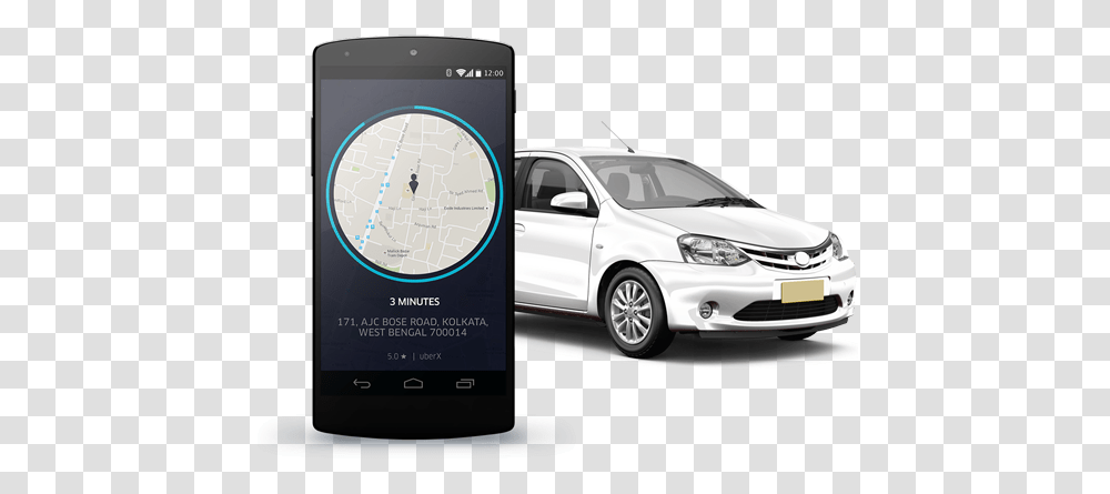 Ola To Provide Free In Car Uber, Mobile Phone, Electronics, Transportation, Wheel Transparent Png