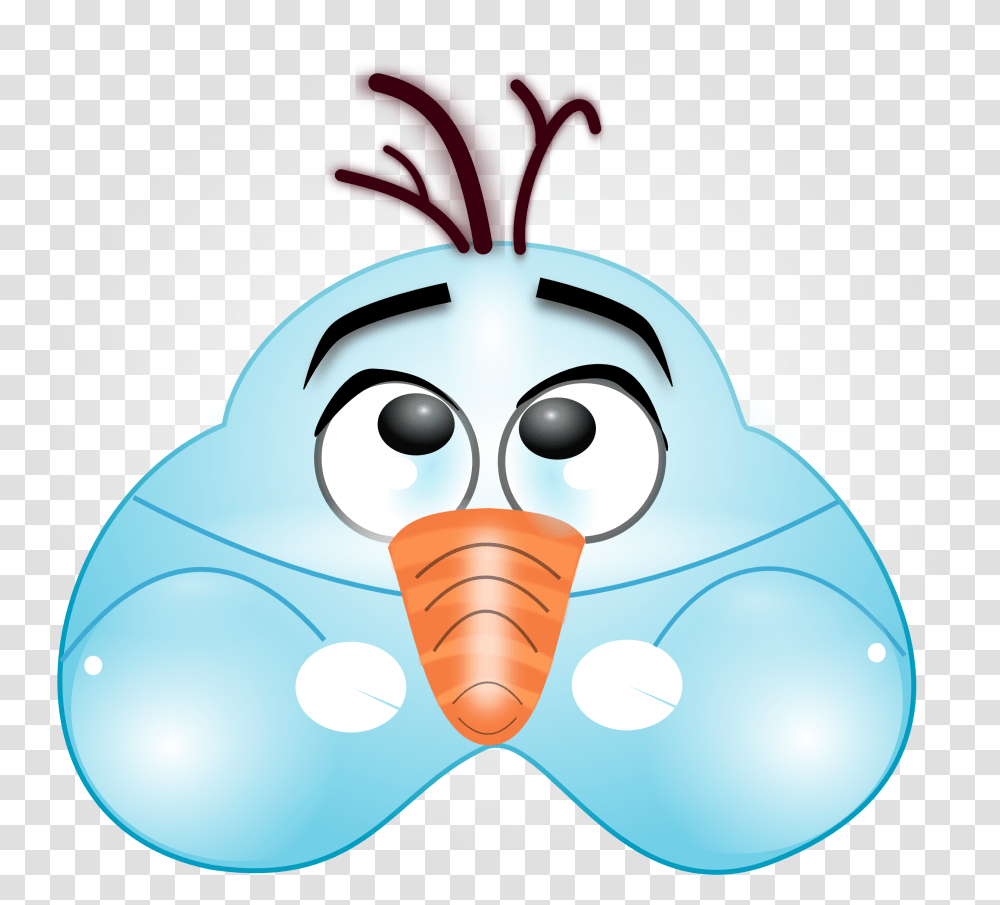 Olaf Clipart Head Mascara De Olaf Frozen Para Imprimir Transparent Png