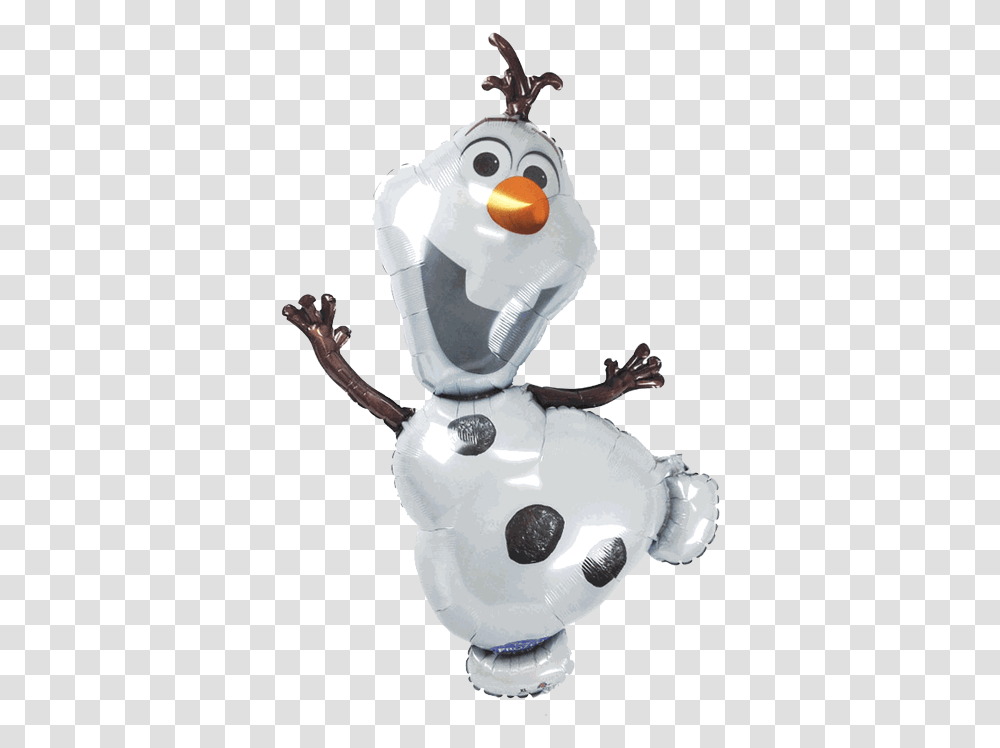 Olaf Frozen Mylar Balloon, Mascot, Snowman, Winter, Outdoors Transparent Png