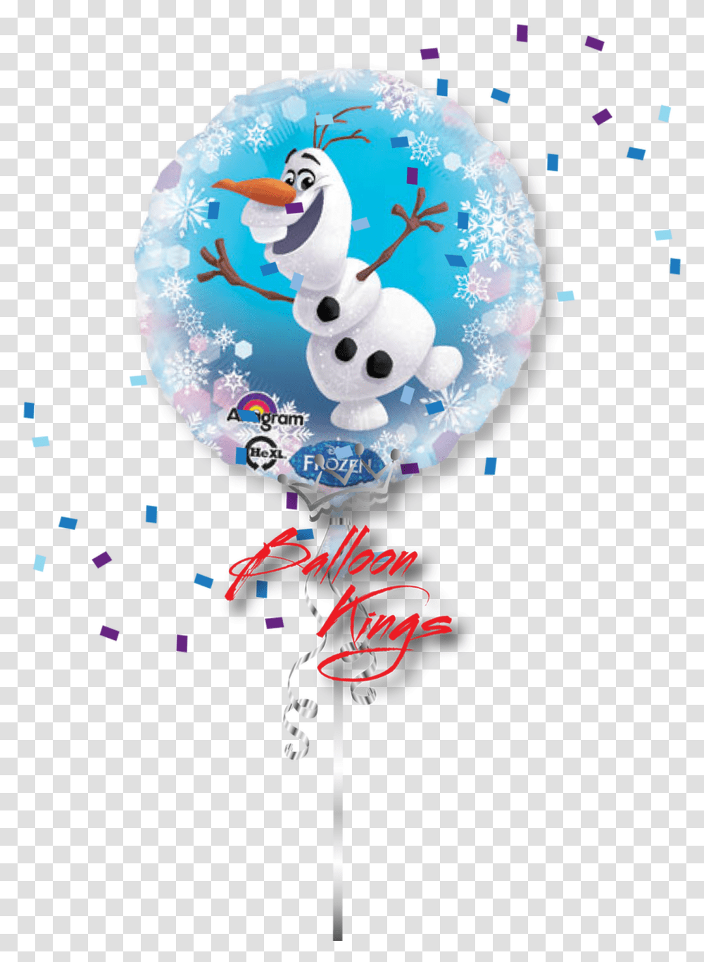 Olaf Round Balloon, Bird, Animal, Paper Transparent Png