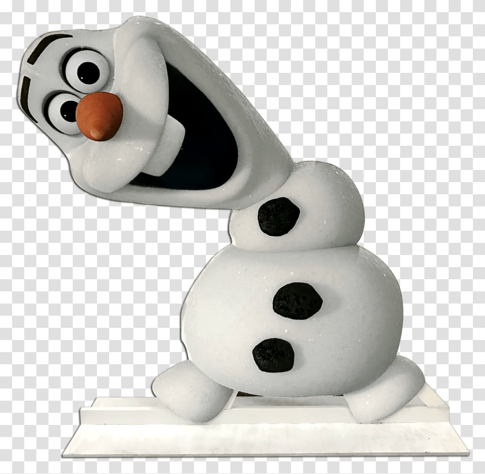 Olaf Standee Dot, Robot, Snowman, Winter, Outdoors Transparent Png