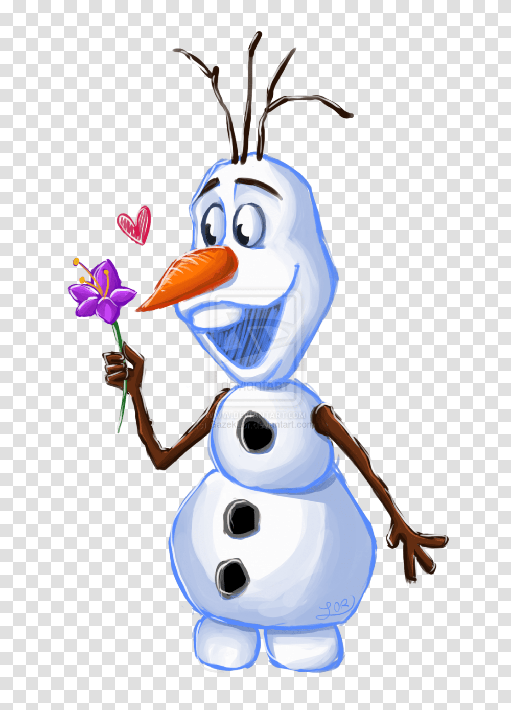 Olaf, Toy, Outdoors, Snow, Nature Transparent Png