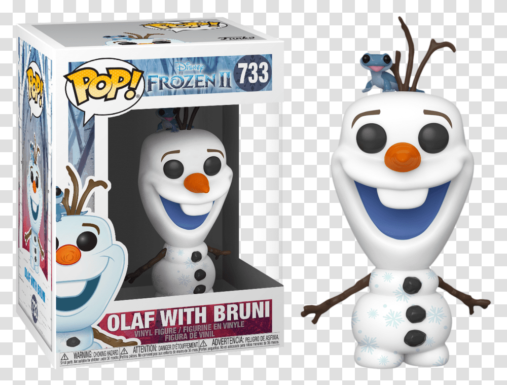 Olaf With Bruni Pop Vinyl Figure, Robot, Snowman, Winter, Outdoors Transparent Png