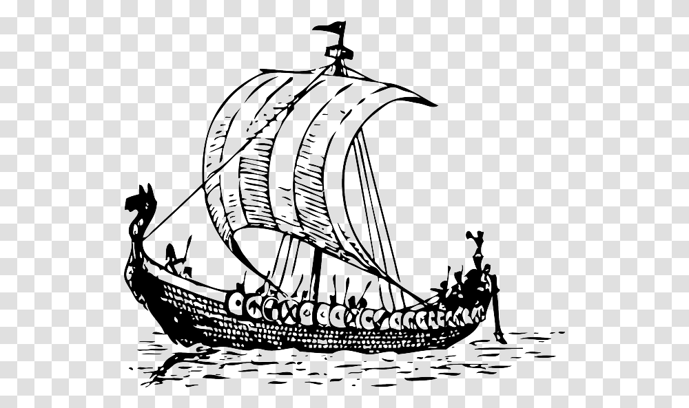 Old 640 Viking Ship Clip Art, Boat, Vehicle, Transportation, Gondola Transparent Png