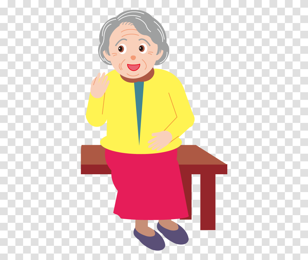Old Age Child Clip Art, Person, Standing, Kneeling Transparent Png