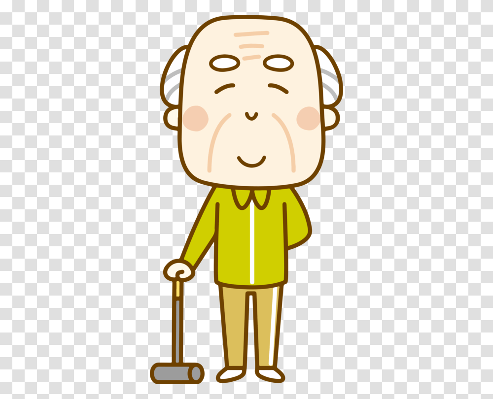 Old Age Home Grandparent Cartoon Family, Apparel, Rattle, Coat Transparent Png
