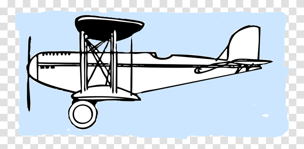 Old Airplane Cliparts Wright Brothers Airplane Outline, Aircraft, Vehicle, Transportation, Seaplane Transparent Png