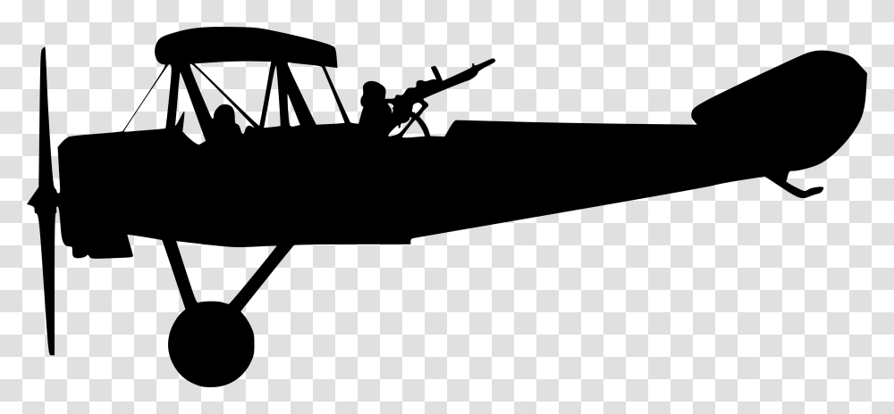 Old Airplane Silhouette, Gray, World Of Warcraft Transparent Png