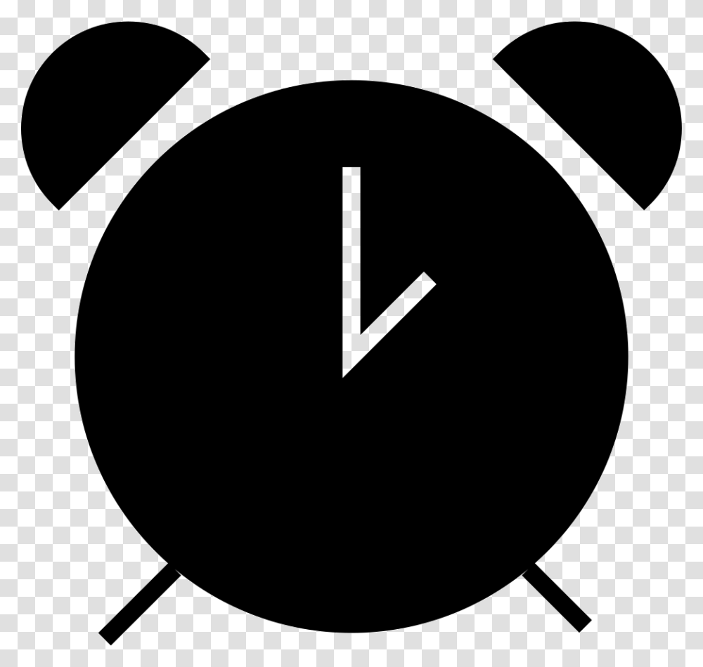 Old Alarm Clock Reloj Despertador Icon Blanco, Analog Clock, Stencil, Baseball Cap Transparent Png
