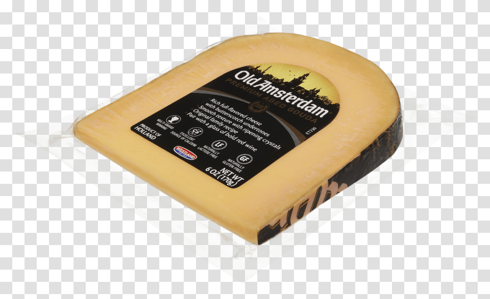Old Amsterdam Aged Gouda Wedge Parmigiano Reggiano, Butter, Food Transparent Png