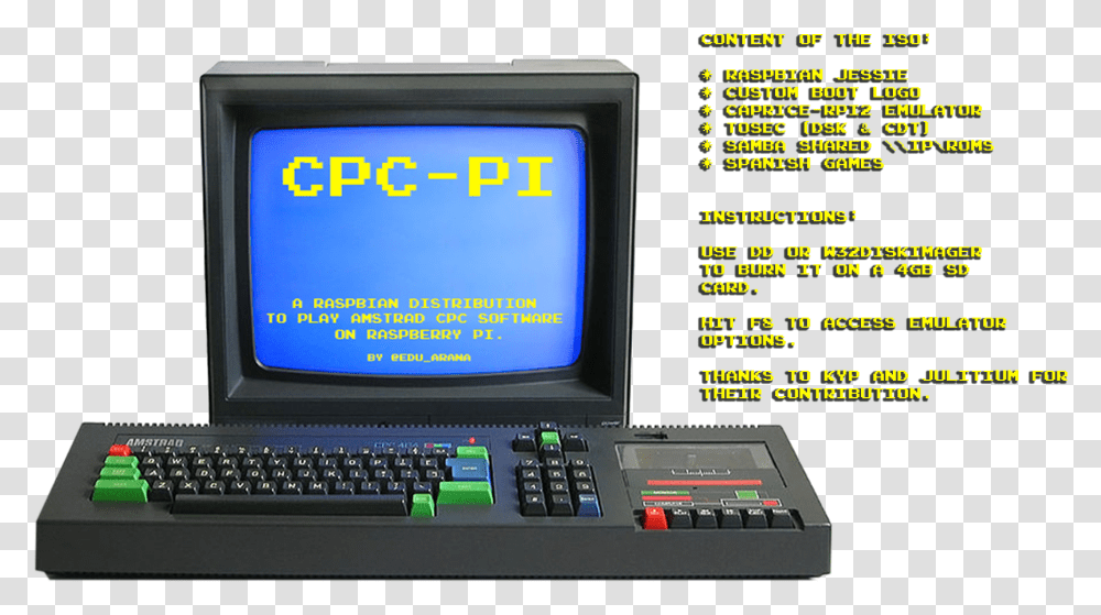 Old Amstrad Computer, Computer Keyboard, Computer Hardware, Electronics, Monitor Transparent Png