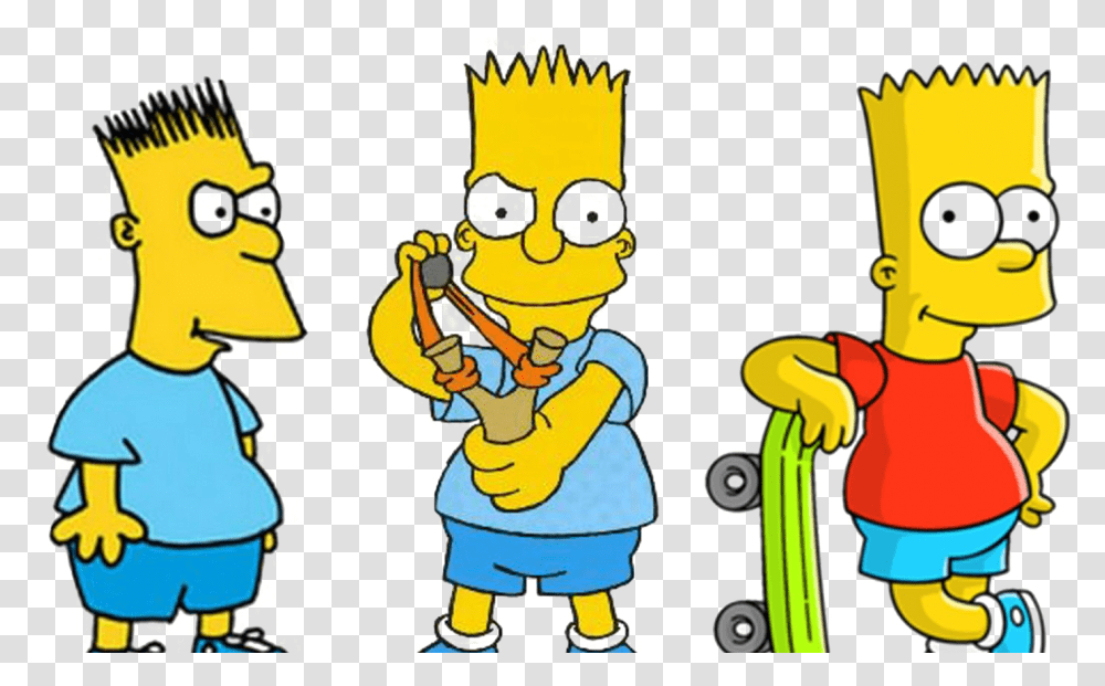 Old Bart Simpson, Crowd, Drawing, Doodle Transparent Png