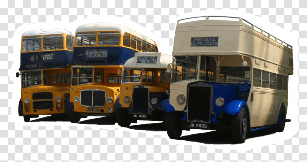 Old Buses Days Out Double Decker Bus, Vehicle, Transportation, Person, Human Transparent Png