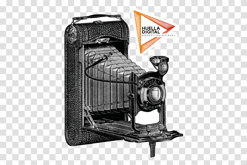 Old Camera Black And White Clipart, Poster, Advertisement, Dishwasher, Appliance Transparent Png