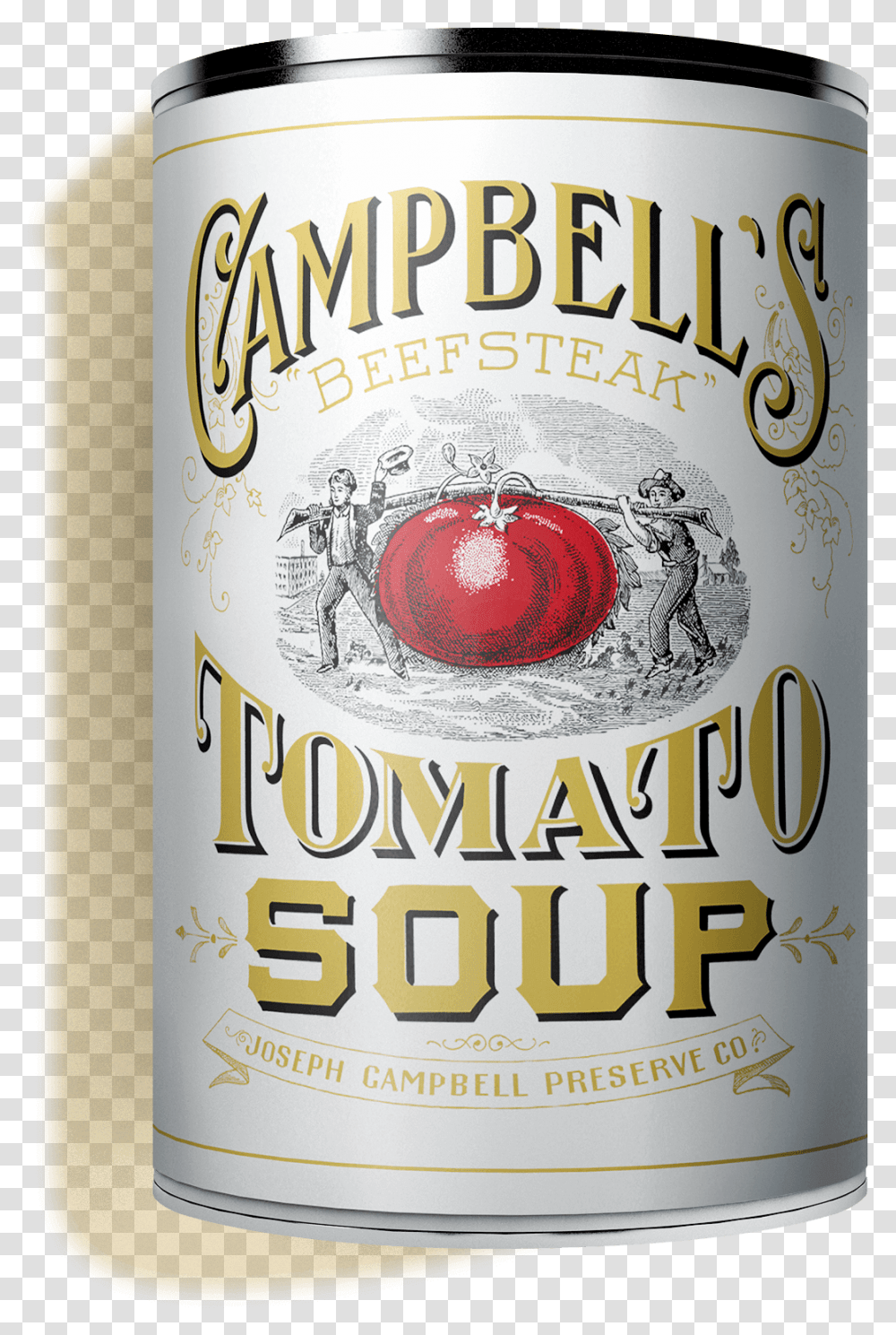 Old Campbell's Can Apple Cider, Beer, Alcohol, Beverage, Drink Transparent Png
