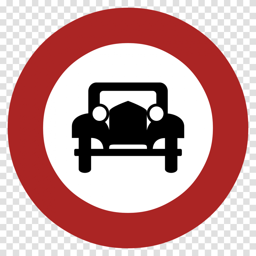 Old Car Icon, Road Sign, Stopsign Transparent Png