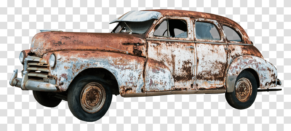 Old Car, Rust, Pickup Truck, Vehicle, Transportation Transparent Png
