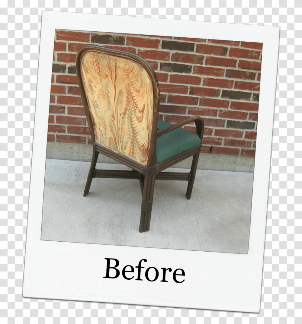 Old Chair Old Wicker Chair Gets A New Life And Chair, Furniture, Armchair Transparent Png