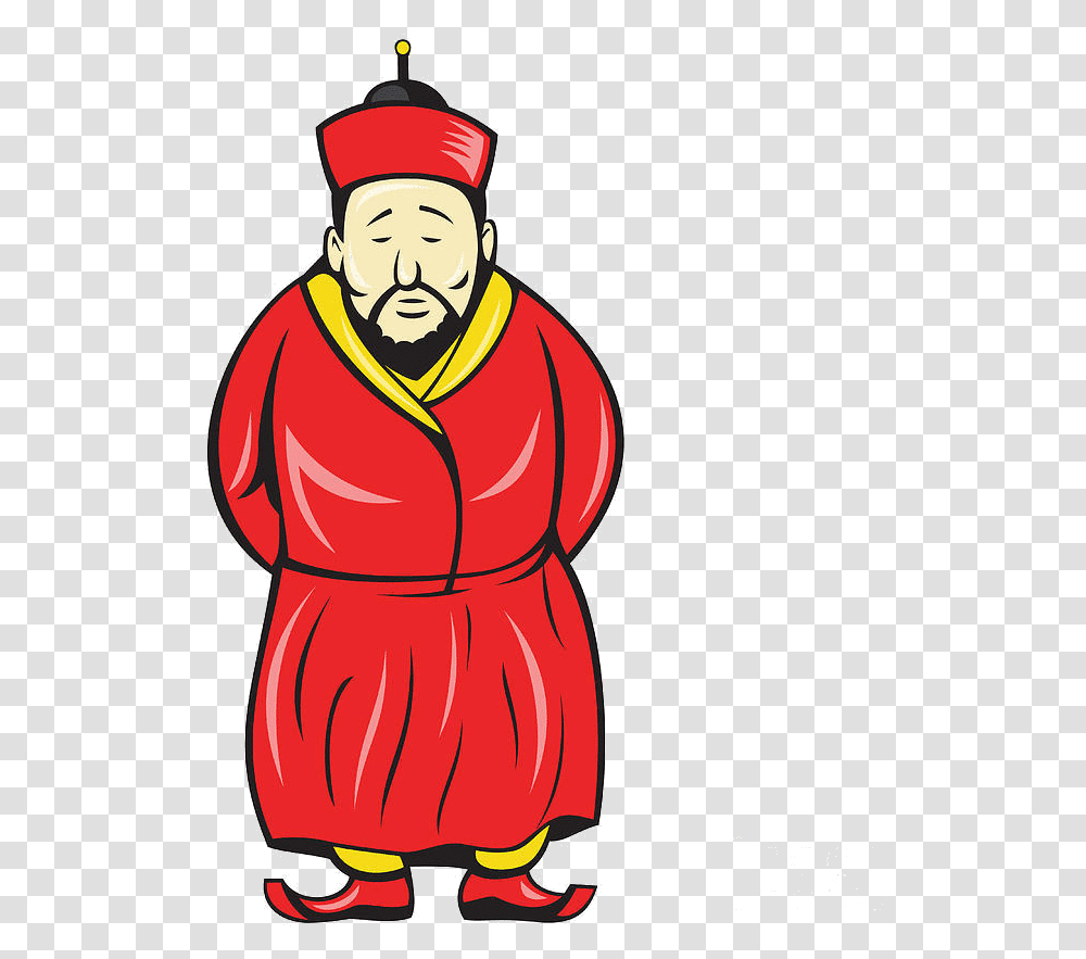 Old Chinese Man Clipart Asian Guy Cartoon, Apparel, Person, Human Transparent Png