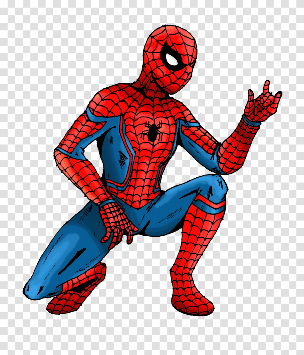 Old Classic Spiderman Costume Clipart Spider Man Classic, Poster, Advertisement, Person Transparent Png