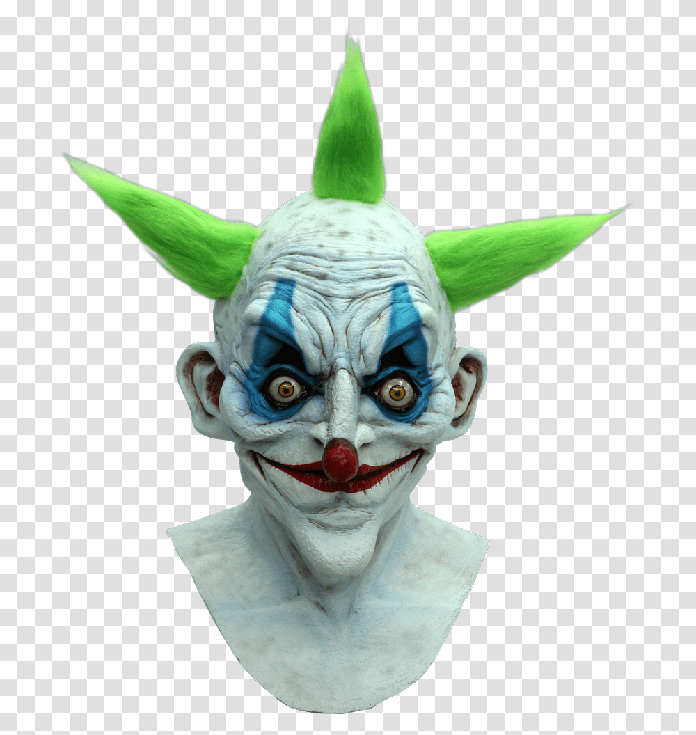 Old Clown Halloween Mask Party City Clown Mask, Performer, Figurine, Bird, Animal Transparent Png