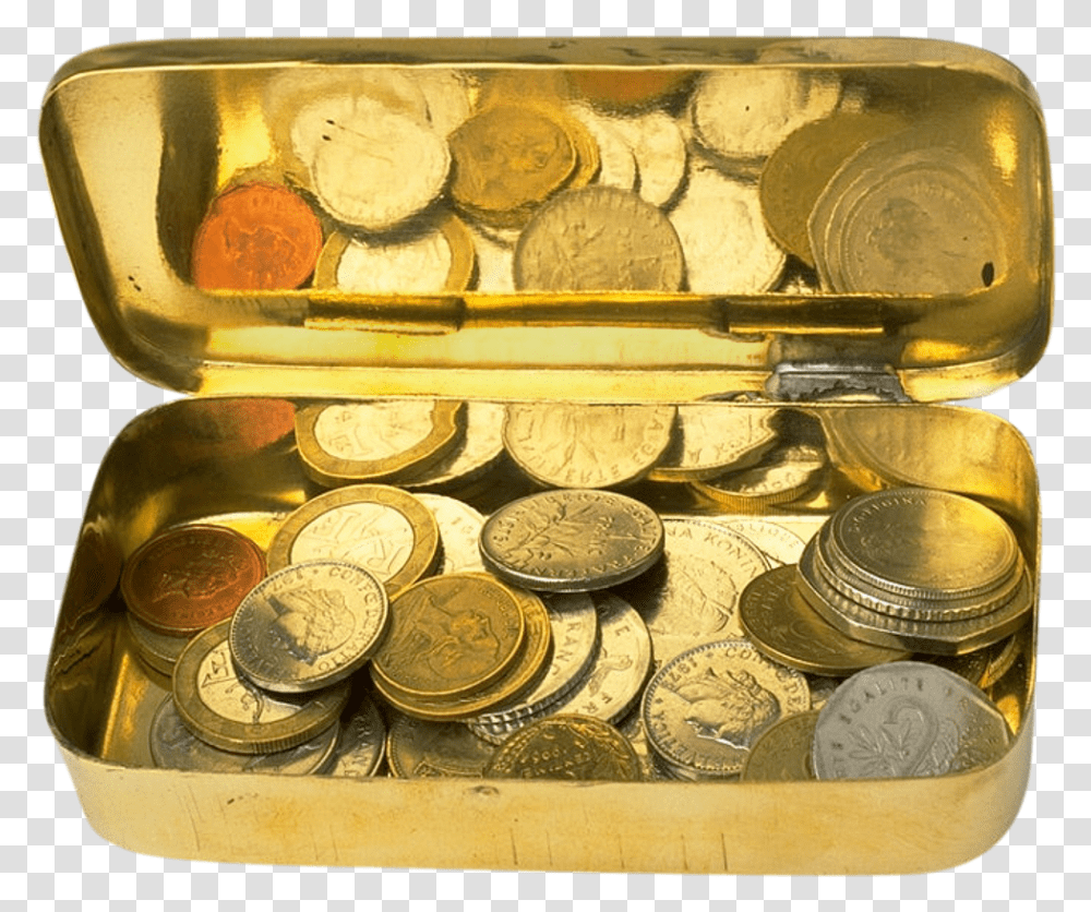 Old Coins Image Gold Coins, Money, Treasure, Nickel Transparent Png